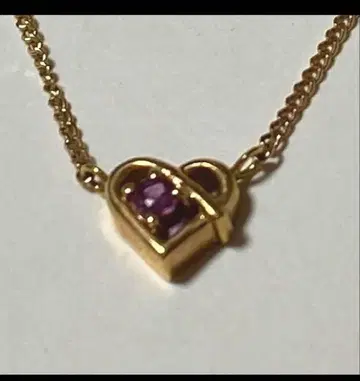 루비 하트 10k 목걸이 중고