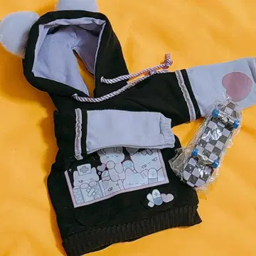 옷 갈아입기 봉제 인형 20cm 용 고양이 귀 후드티 멘헤라