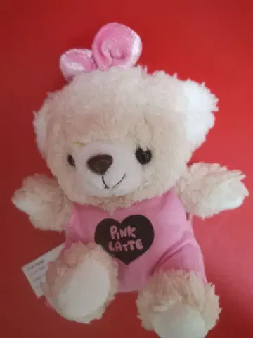 PINK LATTE 키체인 달린 베어 봉제 인형