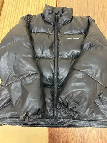 벤 데이비스 블랙 다운 자켓 L 사이즈 드로 코드 포함