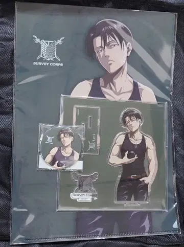 진격의 거인 음성 애니메이션 리바이 굿즈 3종 세트