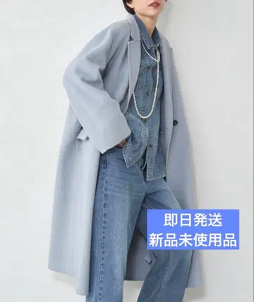 loungedress 20주년 한정판 롱 리버 코트 블루