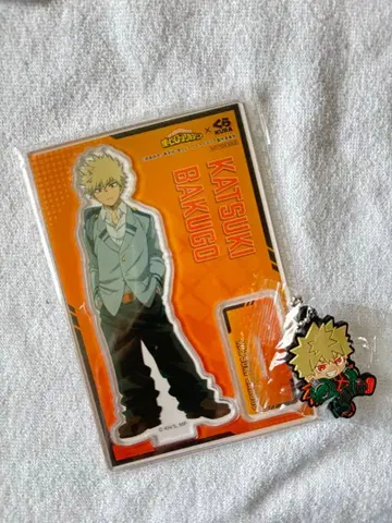 쿠라스시 히로아카 바쿠고 카츠키 아크릴 스탠드 & 러버 참