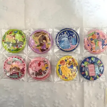 자수 캔뱃지 비스킷 2 디즈니 8개 세트