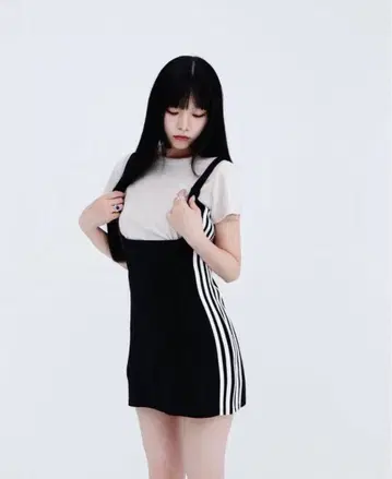 kiss the club line layered mini onepiece