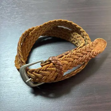 화이트 하우스 콕스 가죽 메쉬 벨트