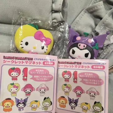 산리오 후르츠 시크릿 마그넷 키티 쿠로미