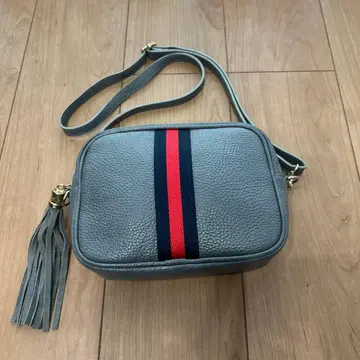 [ 새상품급 보스 임펠레 ] 천연 가죽 숄더백 그레이