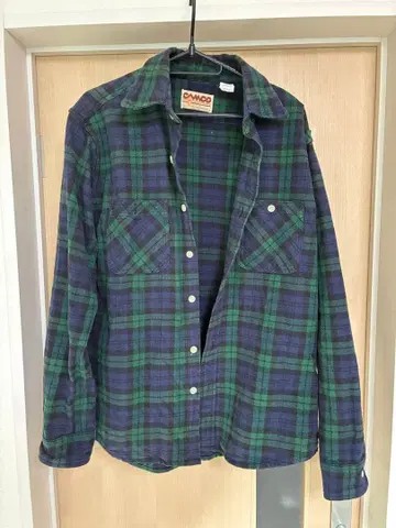 CAMCO 체크 무늬 긴팔 플란넬 셔츠 M