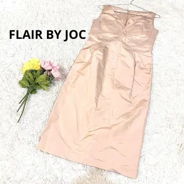 플레어 바이 조 [L] 컬러 드레스 실크 100% 슬리브리스 파티