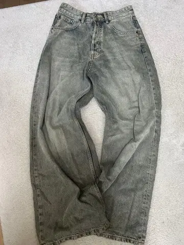 ZARA 엑스트라 배기 그레이 데님 34