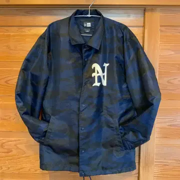 NEW ERA 네이비 카모플라쥬 나일론 자켓 XL 뉴에라
