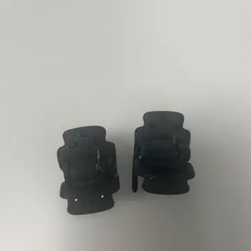 컴플렉스 비즈 블랙 헤어 클립 2개 세트