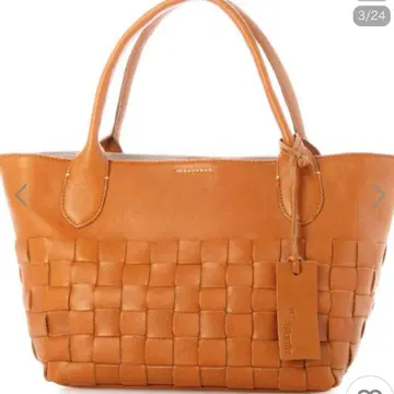 애틀랜타 천연 가죽 토트백