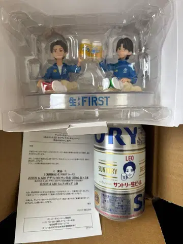 주논 & 레오 미니 피규어 2체 세트 산토리 생맥주