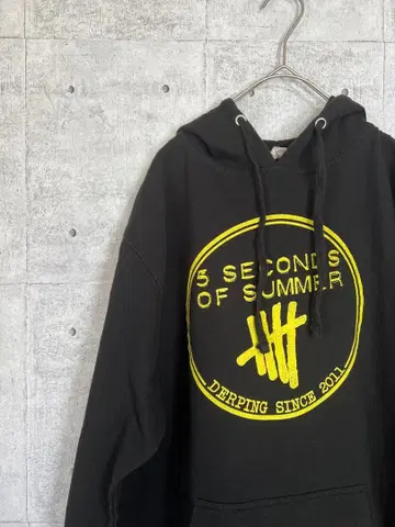 해외 구제 의류 후드티 블랙 로고 마크 빅 사이즈