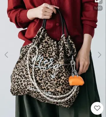 레오파드 무늬 토트백 3way 대용량 미사용 새상품