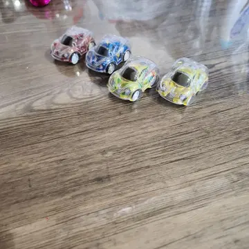 컬러풀 미니카 4대 세트