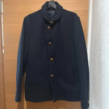 BEAMS 네이비 울 피코트 M