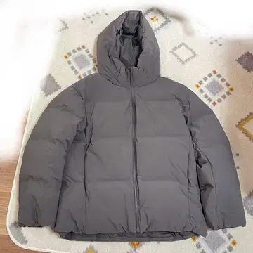 UNIQLO 심리스 다운 자켓 여성용 XL 그레이 오샤레