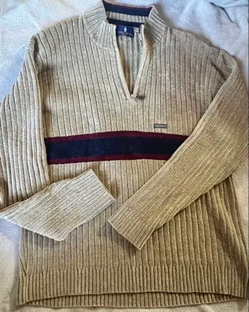 REGATTA CLUB의 코듀로이 하프 지퍼 스웨터