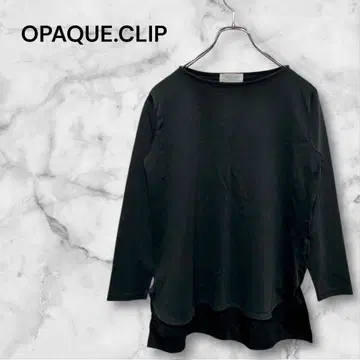 오파크 클립 긴팔 티셔츠 셔츠 보트넥 레귤러 기장 M
