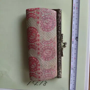 No.1418 꽃무늬 자수 패브릭 소재 코인 케이스