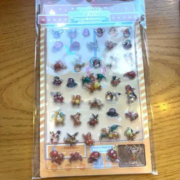 포켓몬 한국 공식 버블 스티커 오렌지