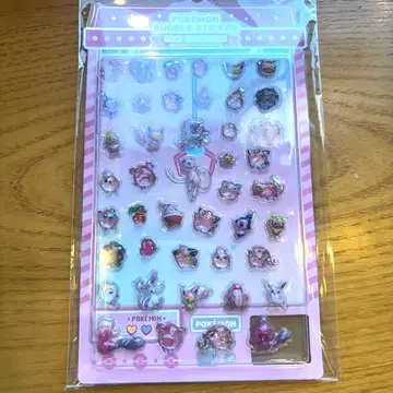 포켓몬 한국 공식 버블 스티커 핑크