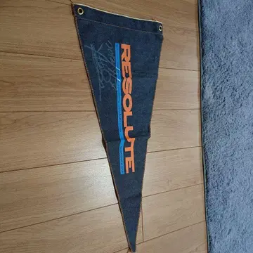 리졸트 데님 페넌트 하야시 씨 사인 포함