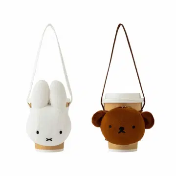 대만 편의점 한정판 미피 Miffy 드링크 홀더 2개 세트