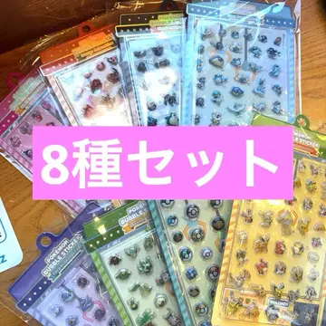 포켓몬 한국 공식 버블 스티커 전 8종 컴플리트 세트