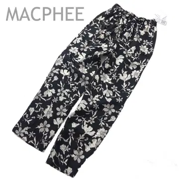택 포함 미사용 맥피 볼드 플라워 이지 스트레이트 팬츠 34