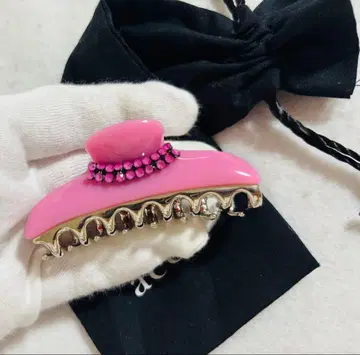 [ 컨디션 최상 ] 아카 acca 클립 큐빅 핑크 밀키