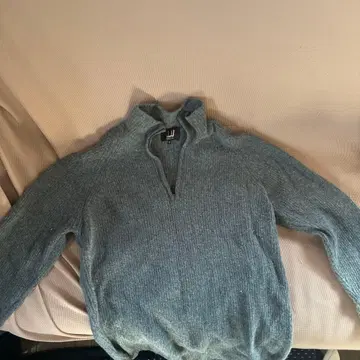 dunhill 그레이 집업 스웨터 S