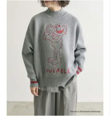 [ 초레어 ] ear PAPILLONNER x 세서미 스트릿 자수 니트