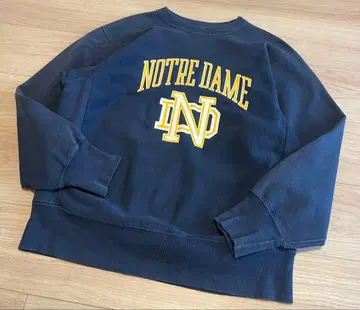 80s CHAMPION 리버스 위브 노트르담 칼리지 네이비