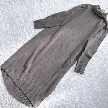 [캐시미어 혼방] MACPHEE 맥피 긴팔 니트 원피스 터틀넥