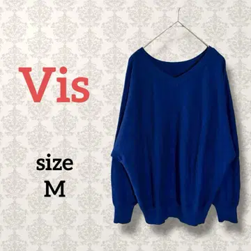 비스 [ M ] 돌먼 슬리브 풀오버 심플 크루넥 니트 오피스