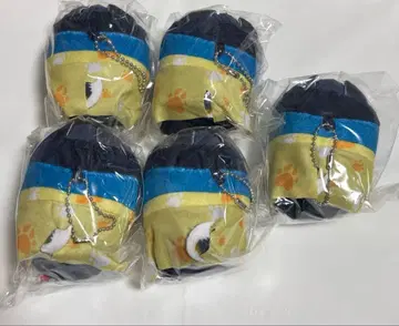 쿠로이 시바 굿즈 극락탕 모찌코로링 마스코트 5종 세트