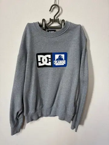 DC XLARGE 그레이 맨투맨 M