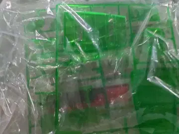 썬더버드 프라모델 투명 그린 플라스틱 부품
