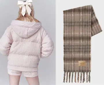 THETOE Wies 벨루어 리본 머플러