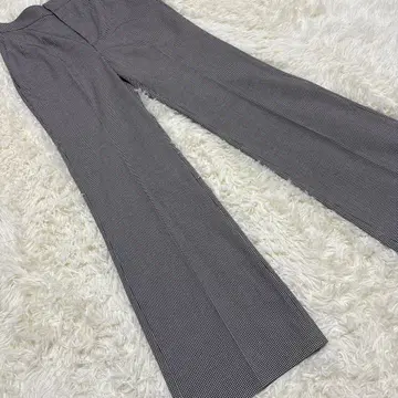 택 포함 새상품 coco deal 체크 팬츠 M 블랙