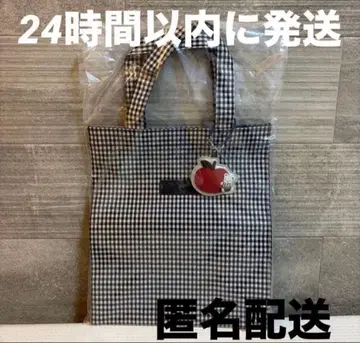 familiar 파밀리아 토트백 블랙 화이트 깅엄 체크 체크