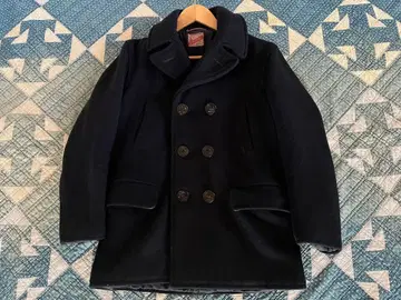 오리지널 40s 빈티지 PURITAN 턱받이 P 코트 후가공 13 스타즈