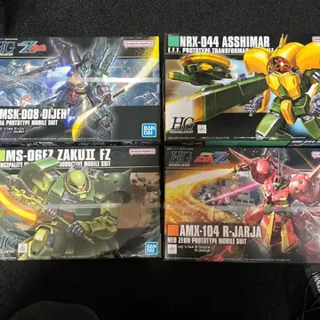 HG 건담 프라모델 4개 세트