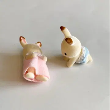 쇼콜라 토끼 아기 2체 세트