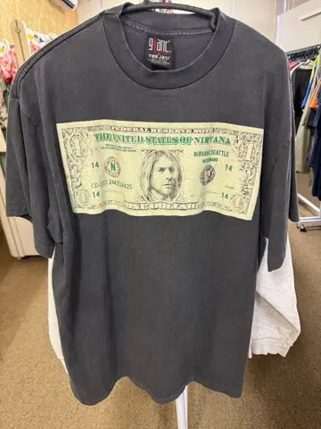 닐바나 T셔츠 XL 다크 그레이