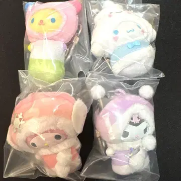 산리오 치비토모 눈의 요정 마이멜로디 쿠로미 시나모롤 우사하나